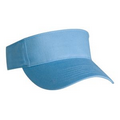 Lightweight Brushed Cotton Twill Visor (Blue Sky)